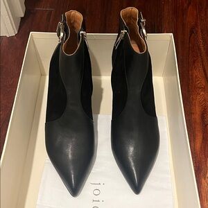 Joie Black Leather Ankle Booties